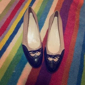 Ferragamo Women’s Pink and Black Flats